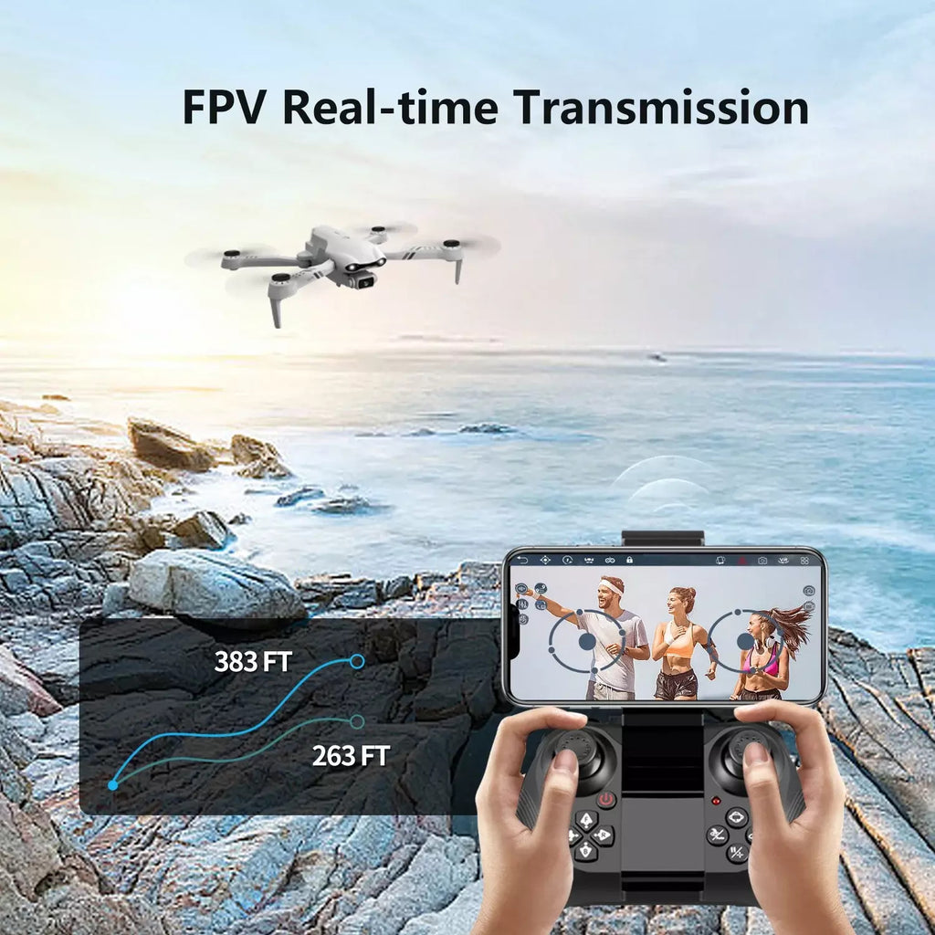 F10 Foldable Drone — 1080P HD Camera, Long Range, Adult Beginner Friendly