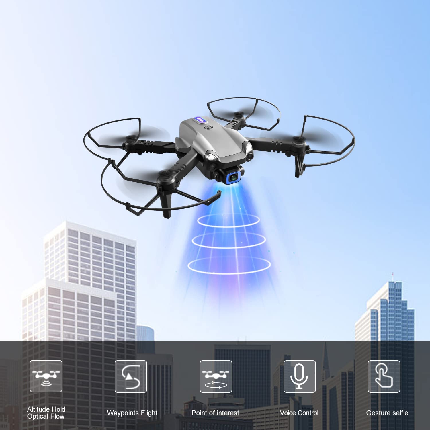 V20 6K HD Gesture Control Drone — WiFi FPV Quadcopter with Dual Camera