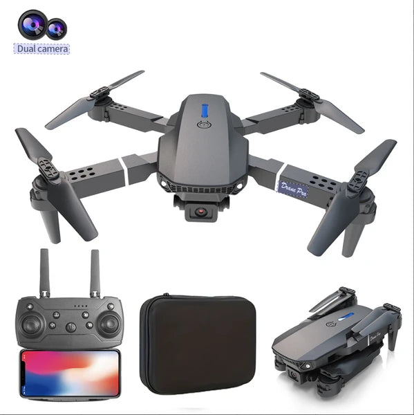 Drone Pro Foldable Dual-Camera RC Quadcopter — Long Range, Beginner to Intermediate