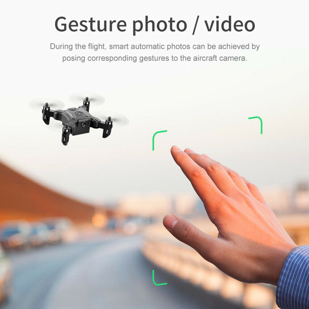 V2 Mini Foldable Selfie Drone — HD Camera, WiFi FPV, One-Button Launch