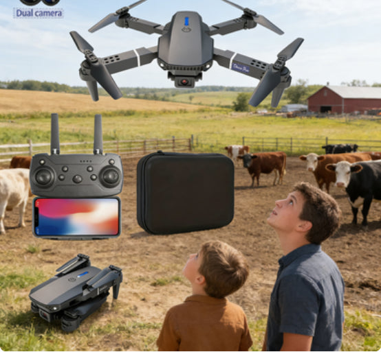 Drone Pro Foldable Dual-Camera RC Quadcopter — Long Range, Beginner to Intermediate