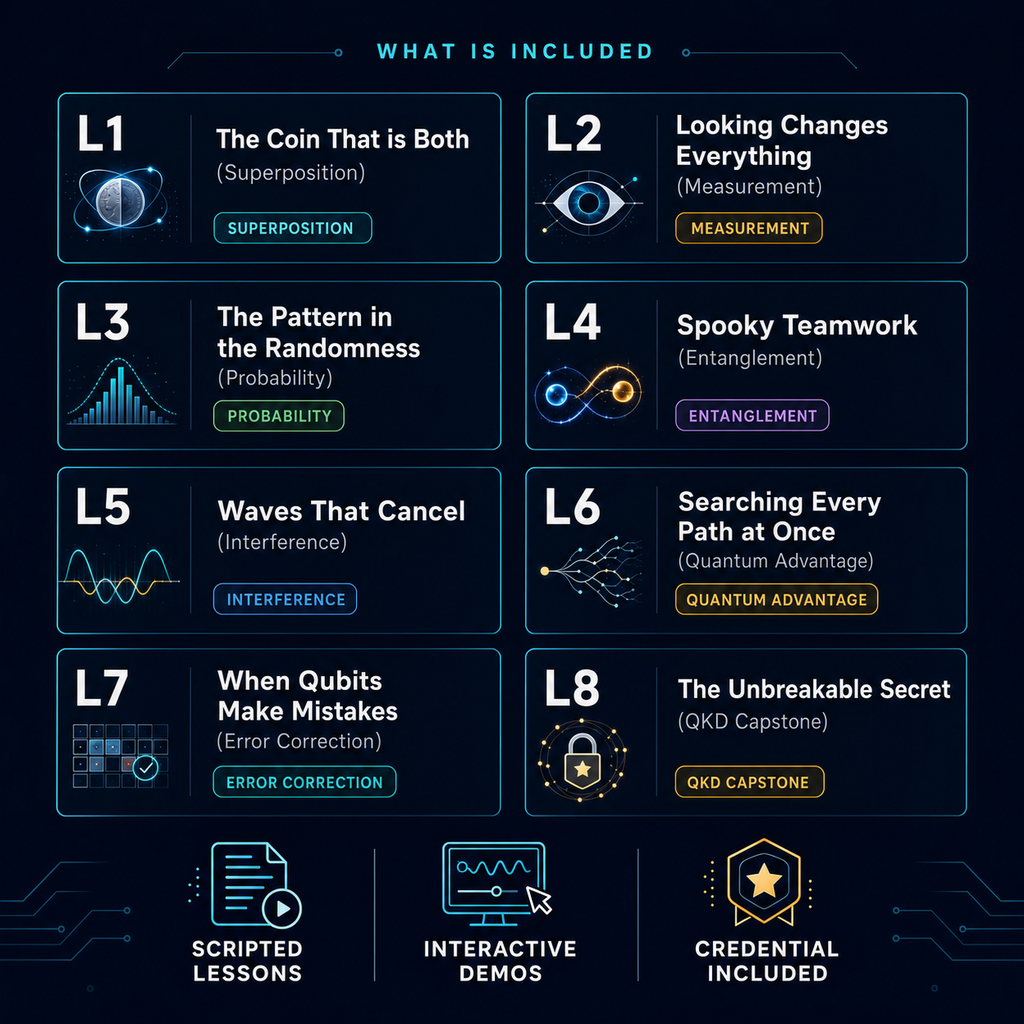 Quantum Foundations Level 1 — Curriculum Overview