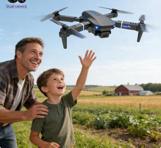 Drone Pro Foldable Dual-Camera RC Quadcopter — Long Range, Beginner to Intermediate