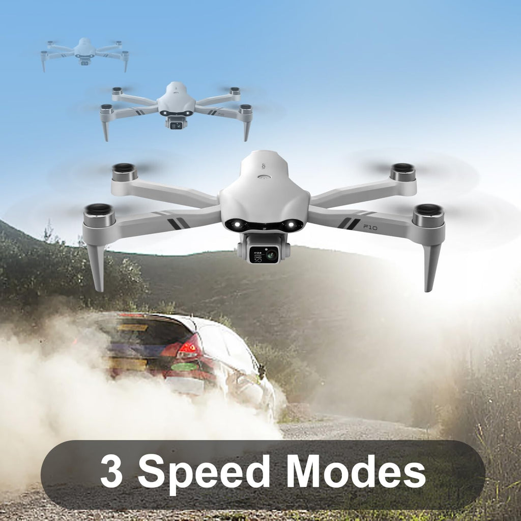 F10 Foldable Drone — 1080P HD Camera, Long Range, Adult Beginner Friendly