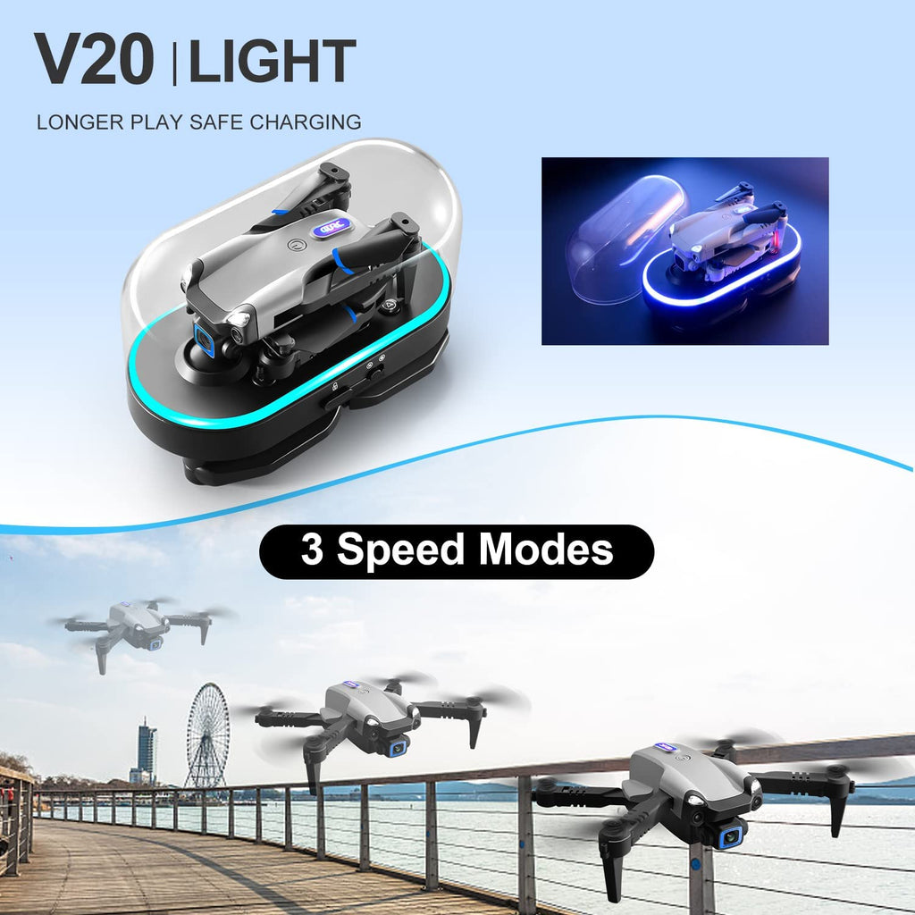 V20 6K HD Gesture Control Drone — WiFi FPV Quadcopter with Dual Camera