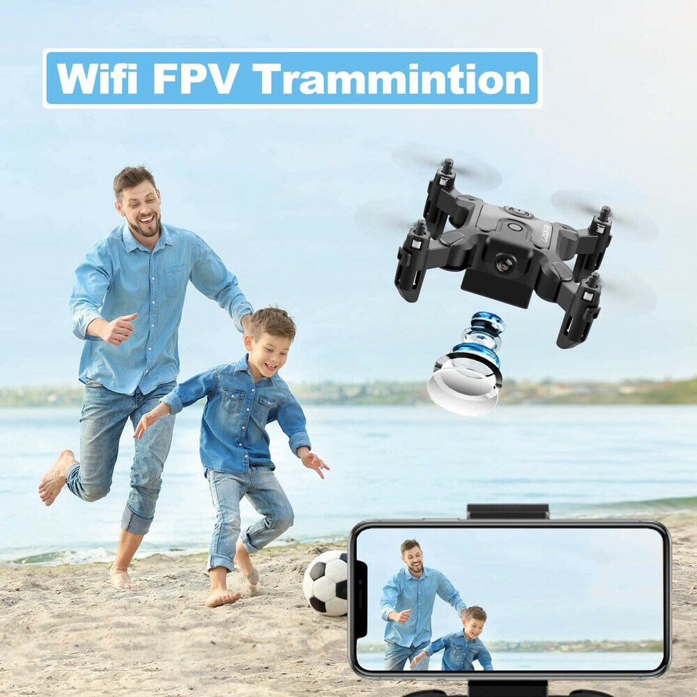 V2 Mini Foldable Selfie Drone — HD Camera, WiFi FPV, One-Button Launch