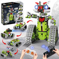 VOPOGLNE 5 in 1 STEM Robot Building Kit APP & Remote Control Robotics Building T