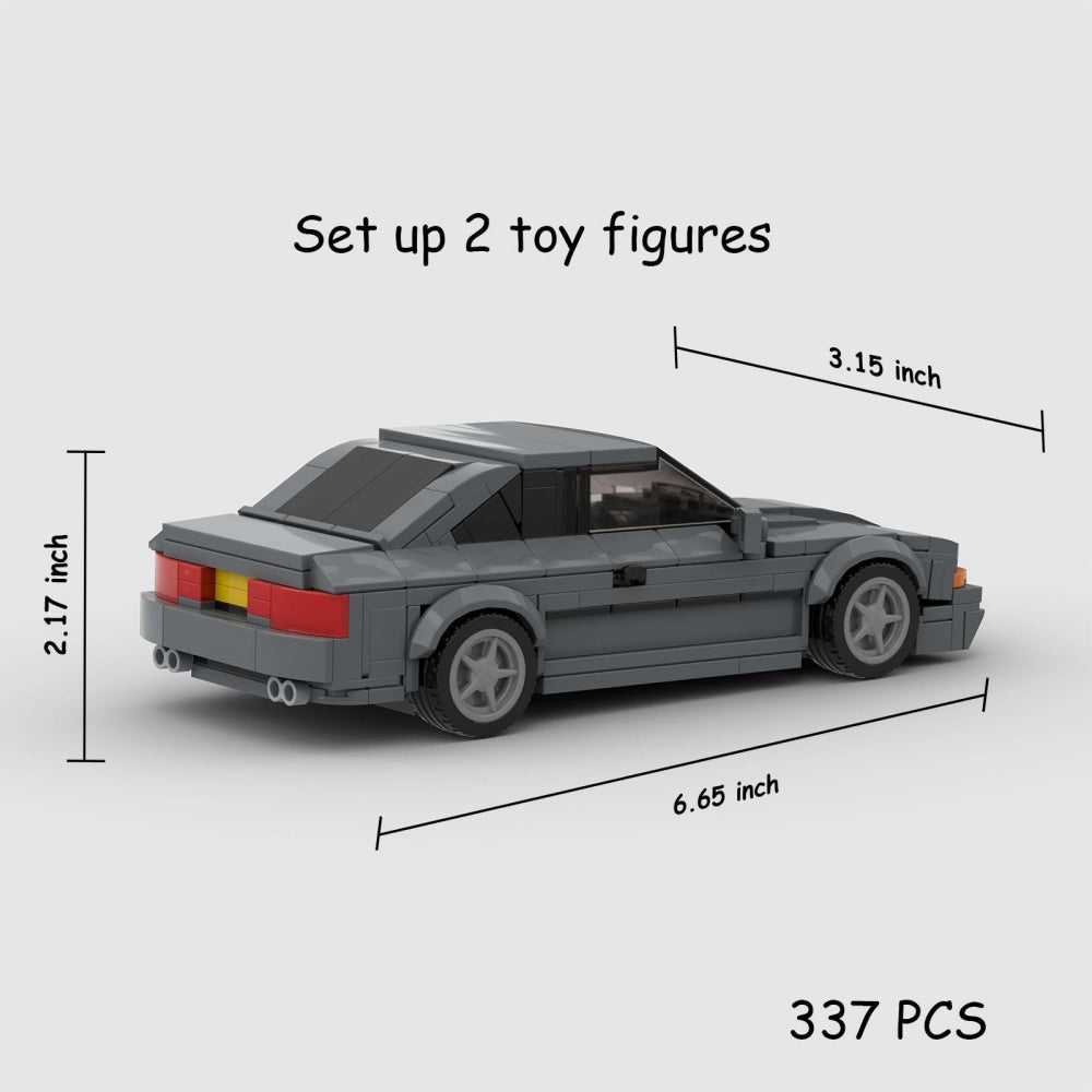 337-Piece Classic BMW Coupe Building Kit — Retro Car Model for Kids & Adults