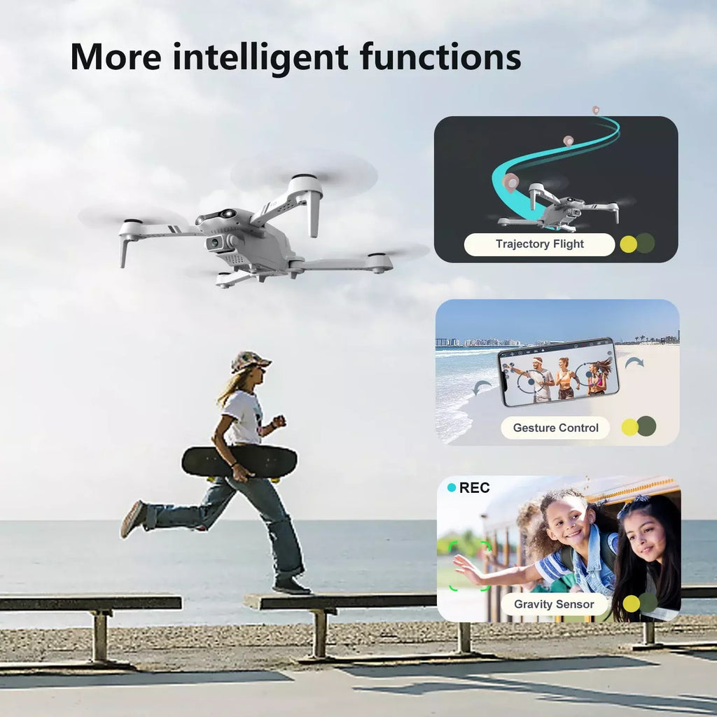 F10 Foldable Drone — 1080P HD Camera, Long Range, Adult Beginner Friendly